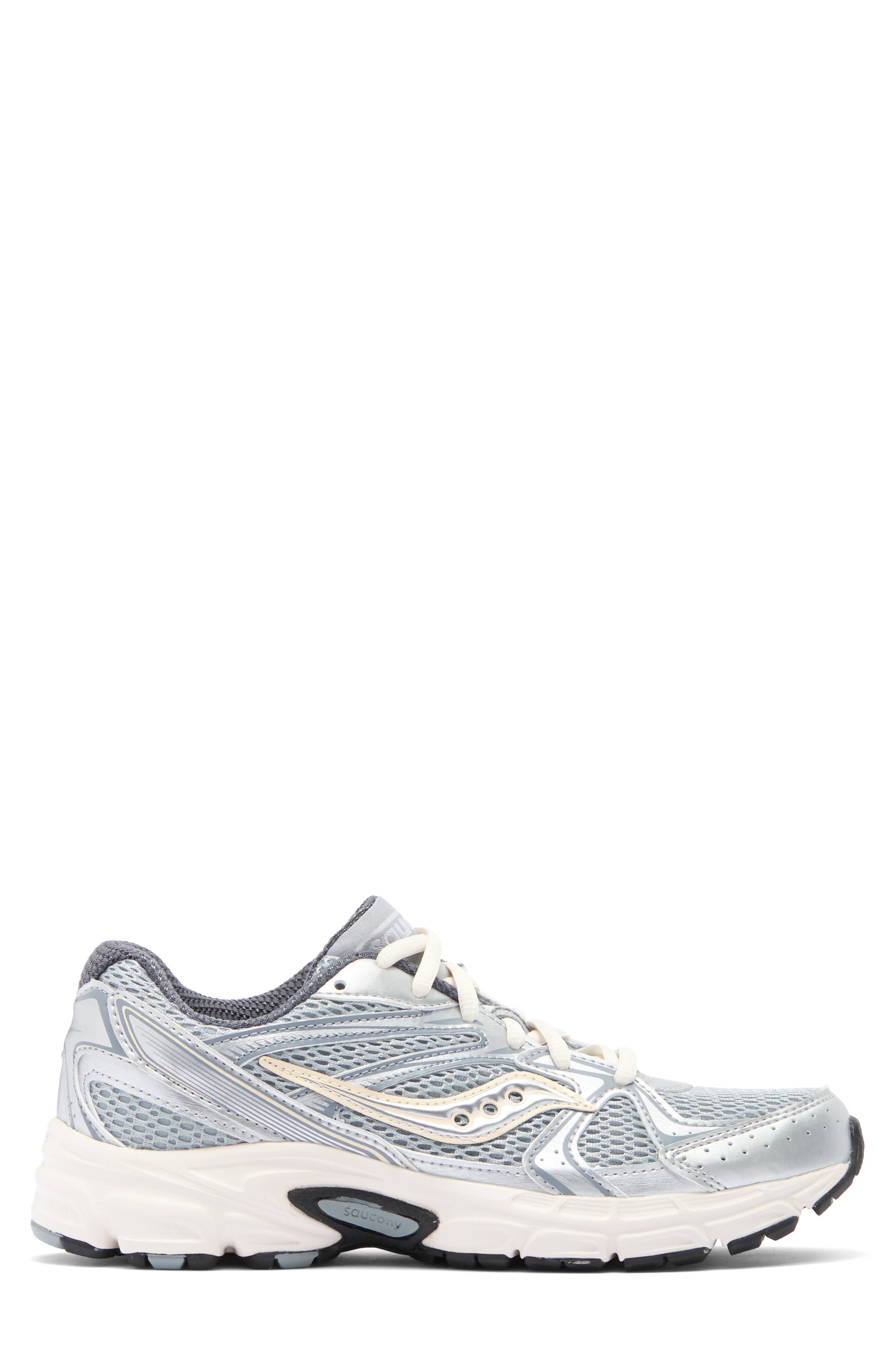 Saucony Ride Millennium Sneaker, Alternate, color, Silver/Cre