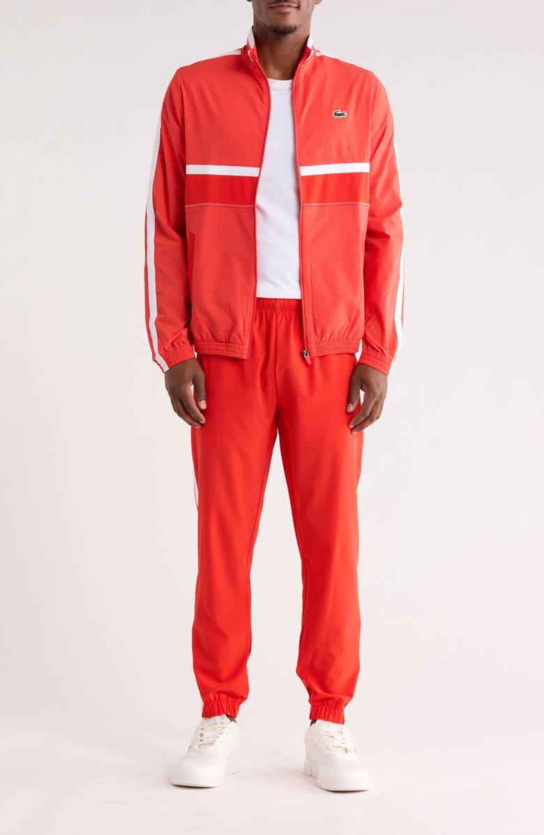 Lacoste Track Jacket & Pants Set, Main, color, Redcurrant Bush