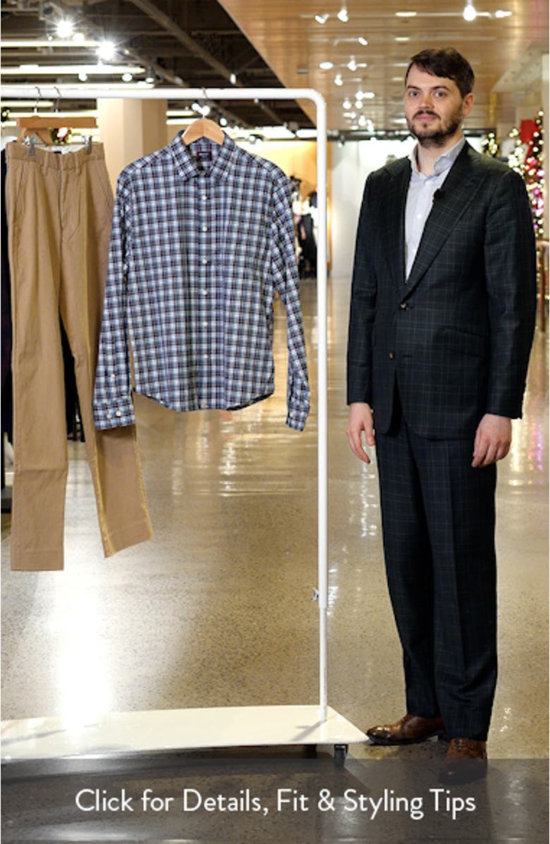 Reiner Plaid Performance Button-Up Shirt, sales video thumbnail