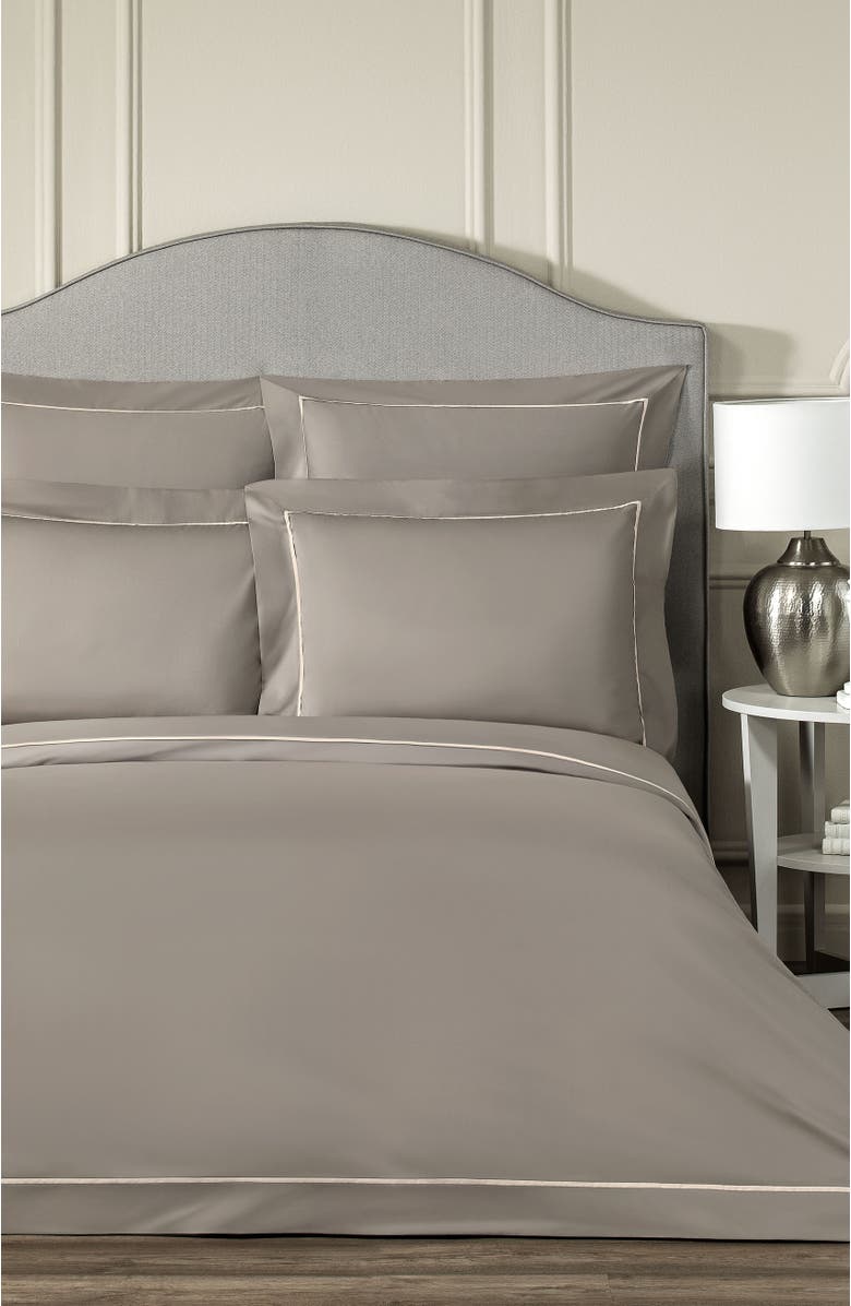 Togas Plaza Duvet Cover, Alternate, color, Brown