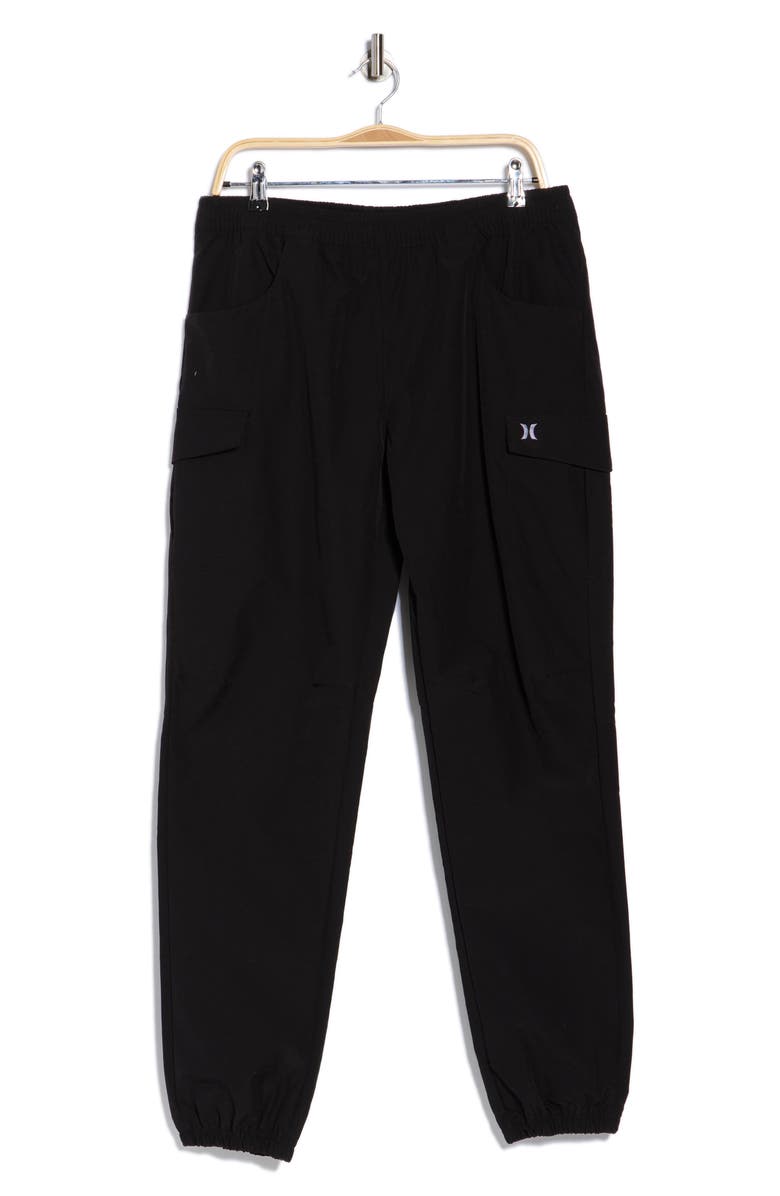 Hurley Exist Engineered Hiker Cargo Joggers, Alternate, color, Black