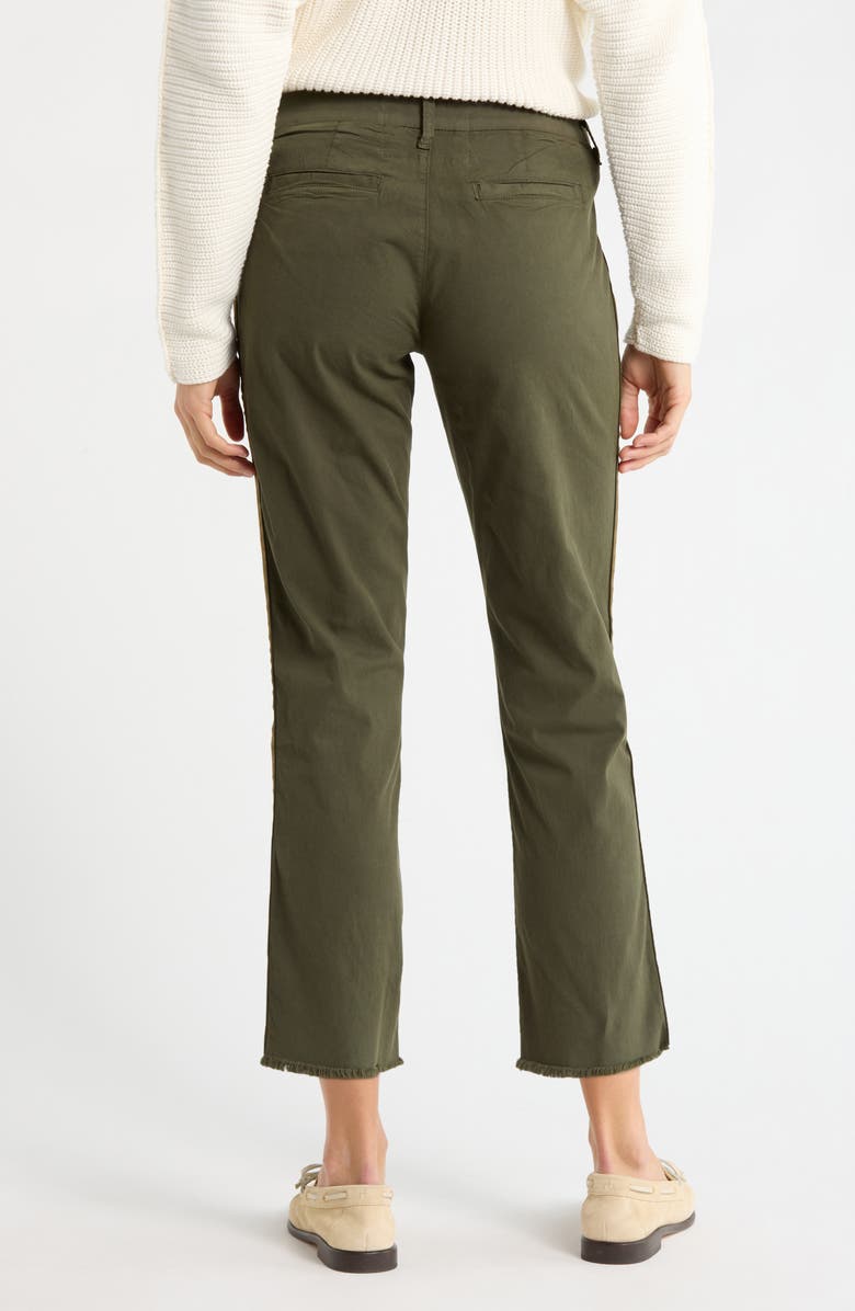 Frank & Eileen Wicklow Crop Chinos, Alternate, color, Army Tuxedo Gold Stripe