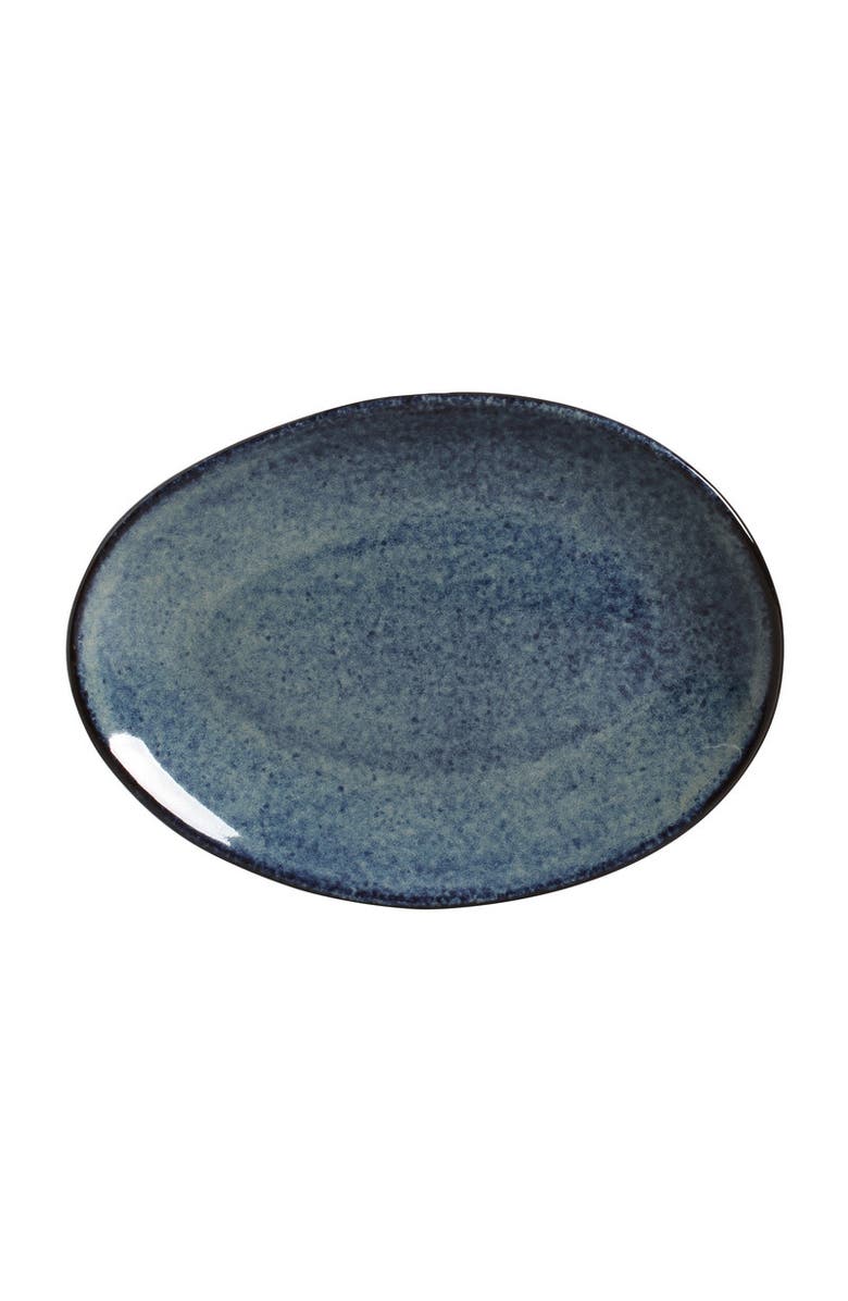Porto Brasil Oval Dessert Plate Set of 6, Main, color, Denim