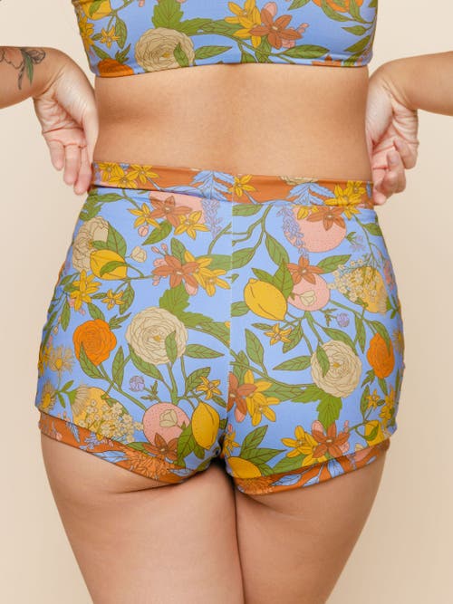 Kitty And Vibe Boyshort Bikini Bottoms In Aurelia