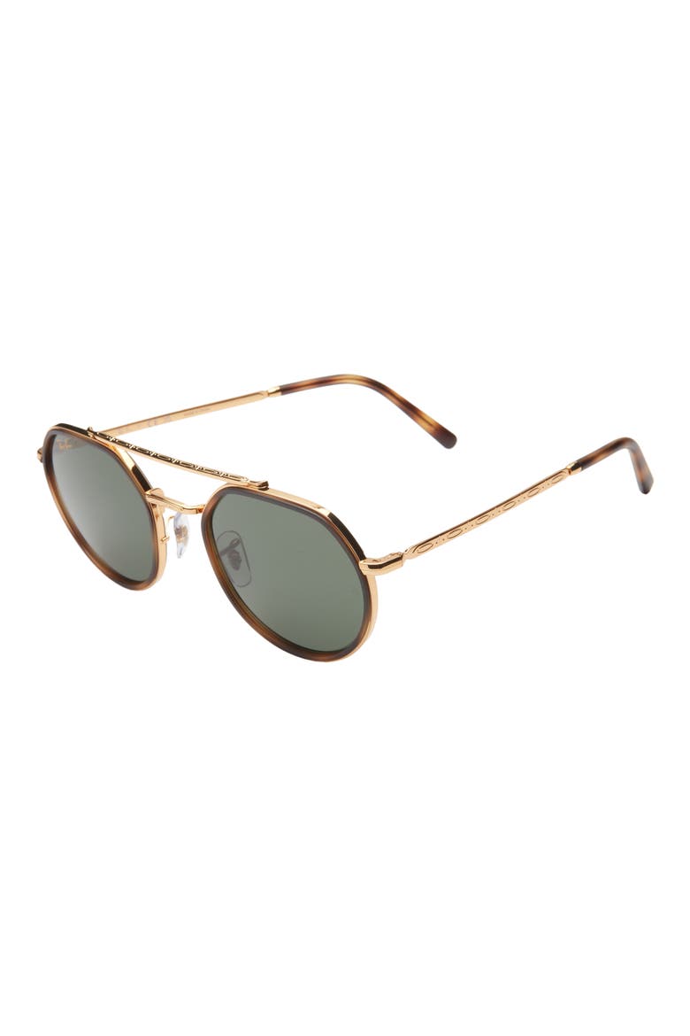 53mm Irregular Sunglasses, Alternate, color, YELLOW GOLD