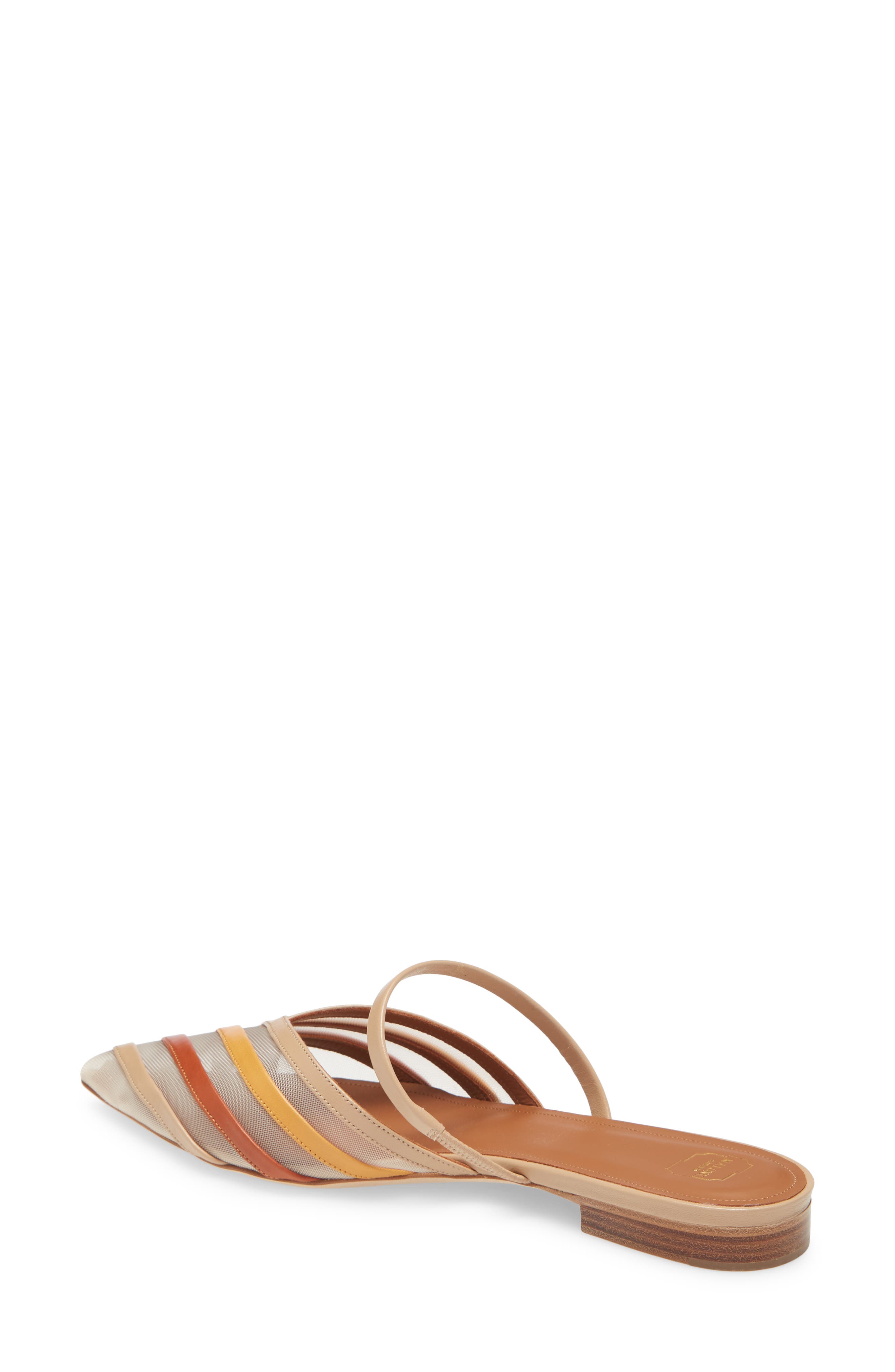 Malone Souliers Paulina Mesh & Leather Stripe Mule, Alternate, color, 