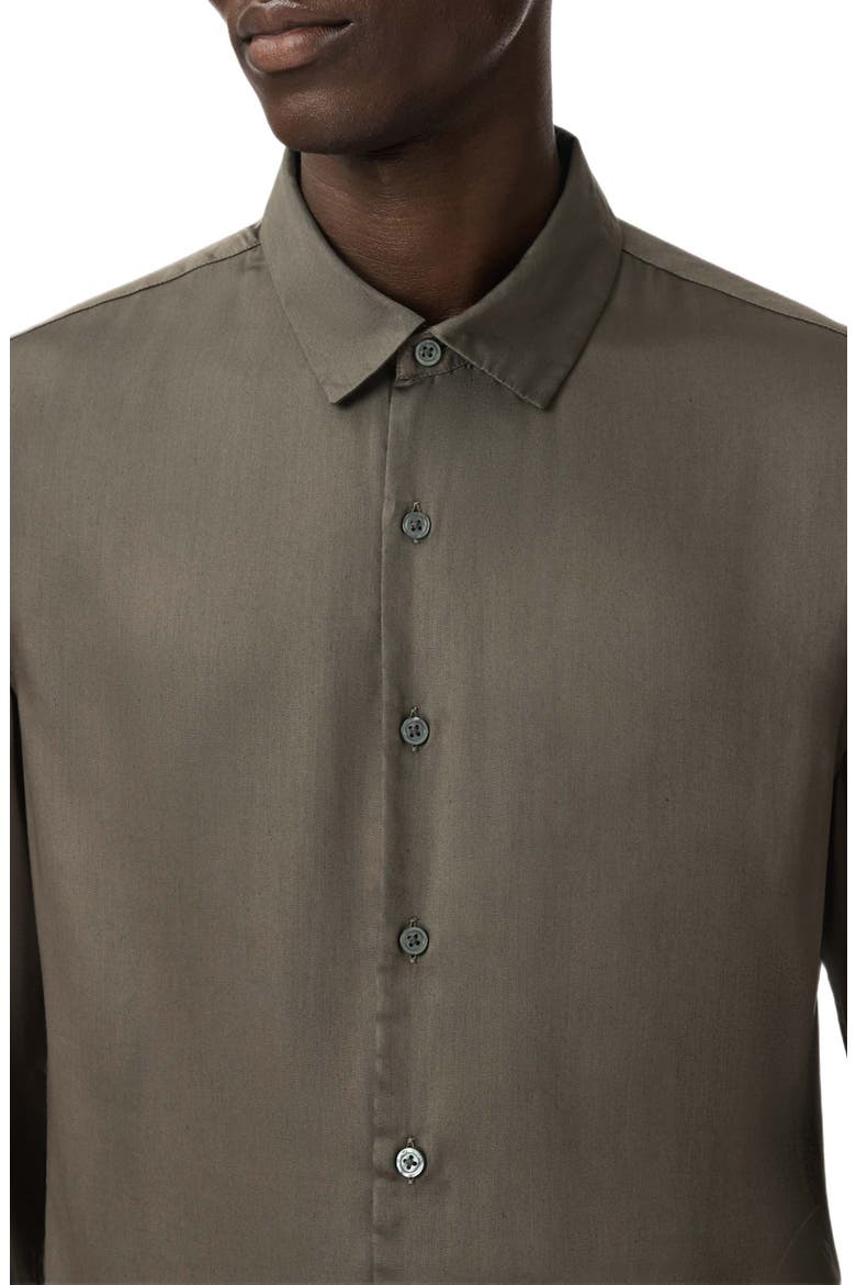 Ross Button-Up Shirt, Alternate, color, TEAKWOOD