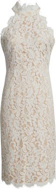 Eliza J Floral Lace Sheath Dress