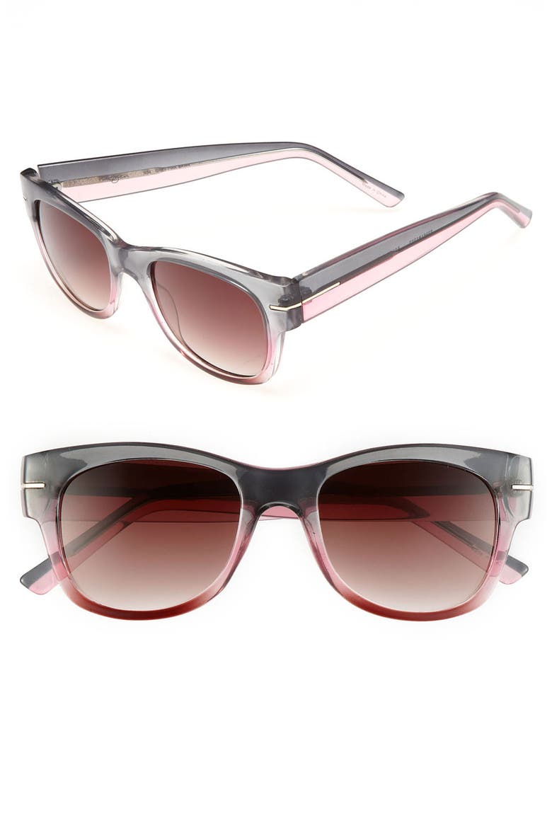 Halogen Retro 51mm Sunglasses, Main, color, GREY/ PINK
