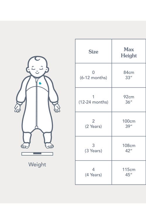 Love To Dream Long Sleeve 1.5 Tog Sleep Suit In Green