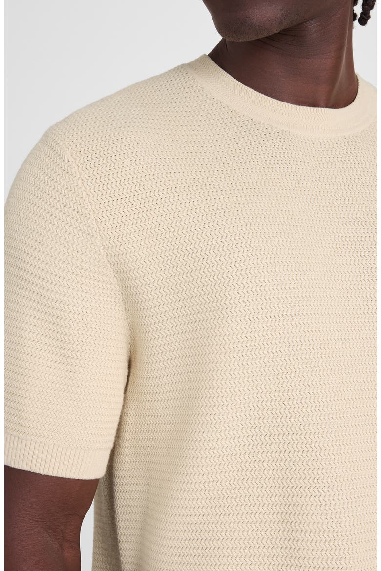 Zigzag Stitch Sweater Top, Alternate, color, PARCHMENT