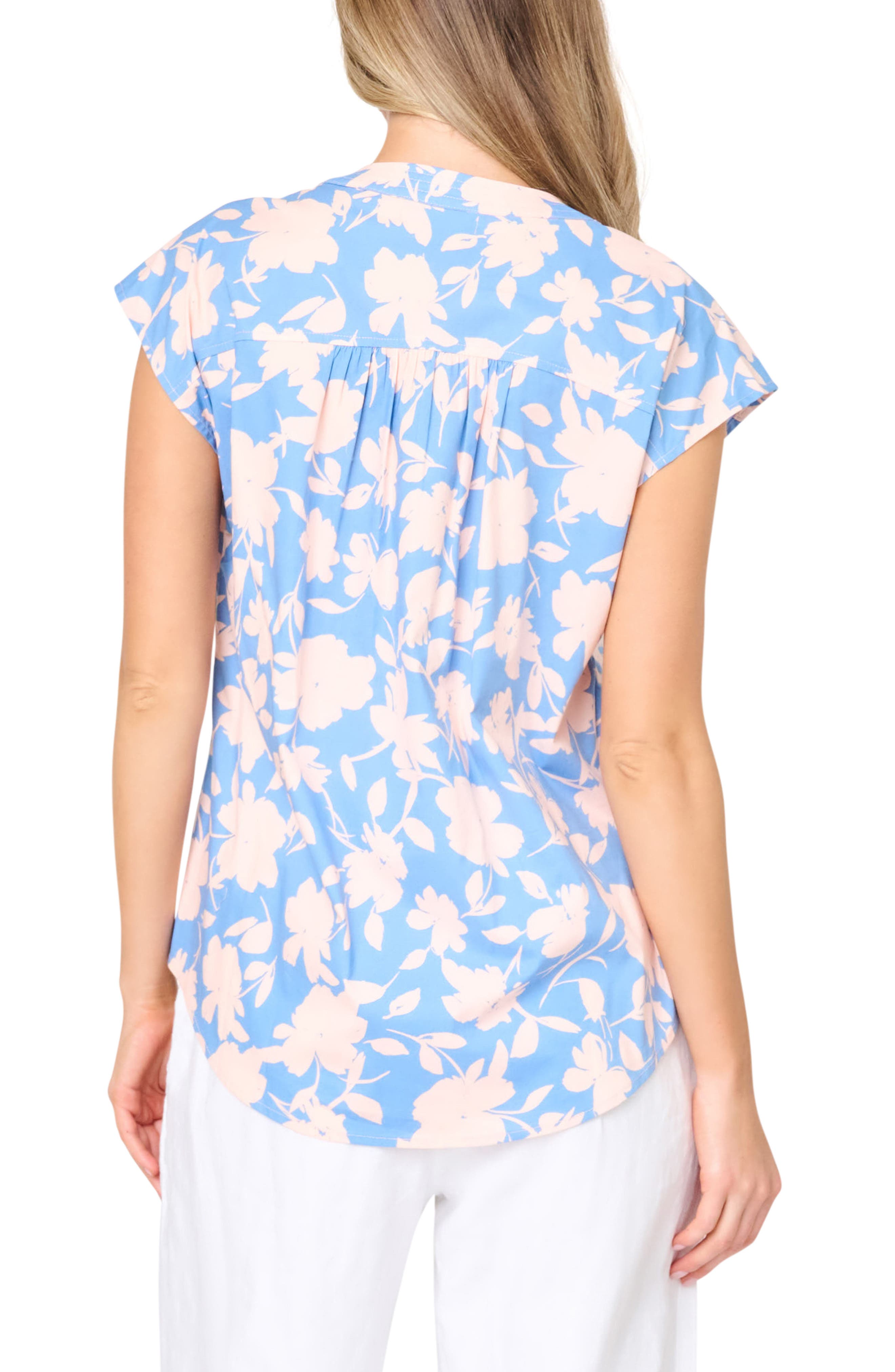 Cap Sleeve Stretch Cotton Top - image 4