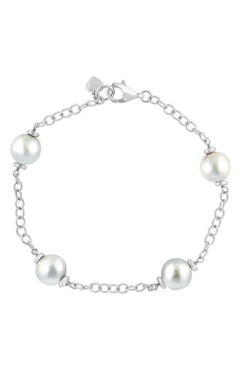 Effy Freshwater Pearl Station Bracelet In Metallic