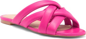 サンダル・ミュール Stuart Weitzman Fuchsia satin Flamingo sandals (SD457 CL6) Stuart Weitzman Nudistia 75MM Floral Jacquard Sandals | Saks