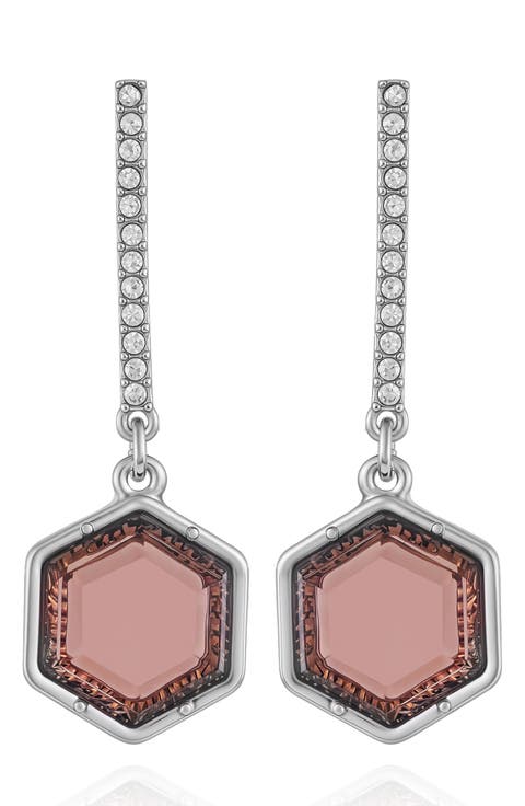 Resin Stone Drop Earrings