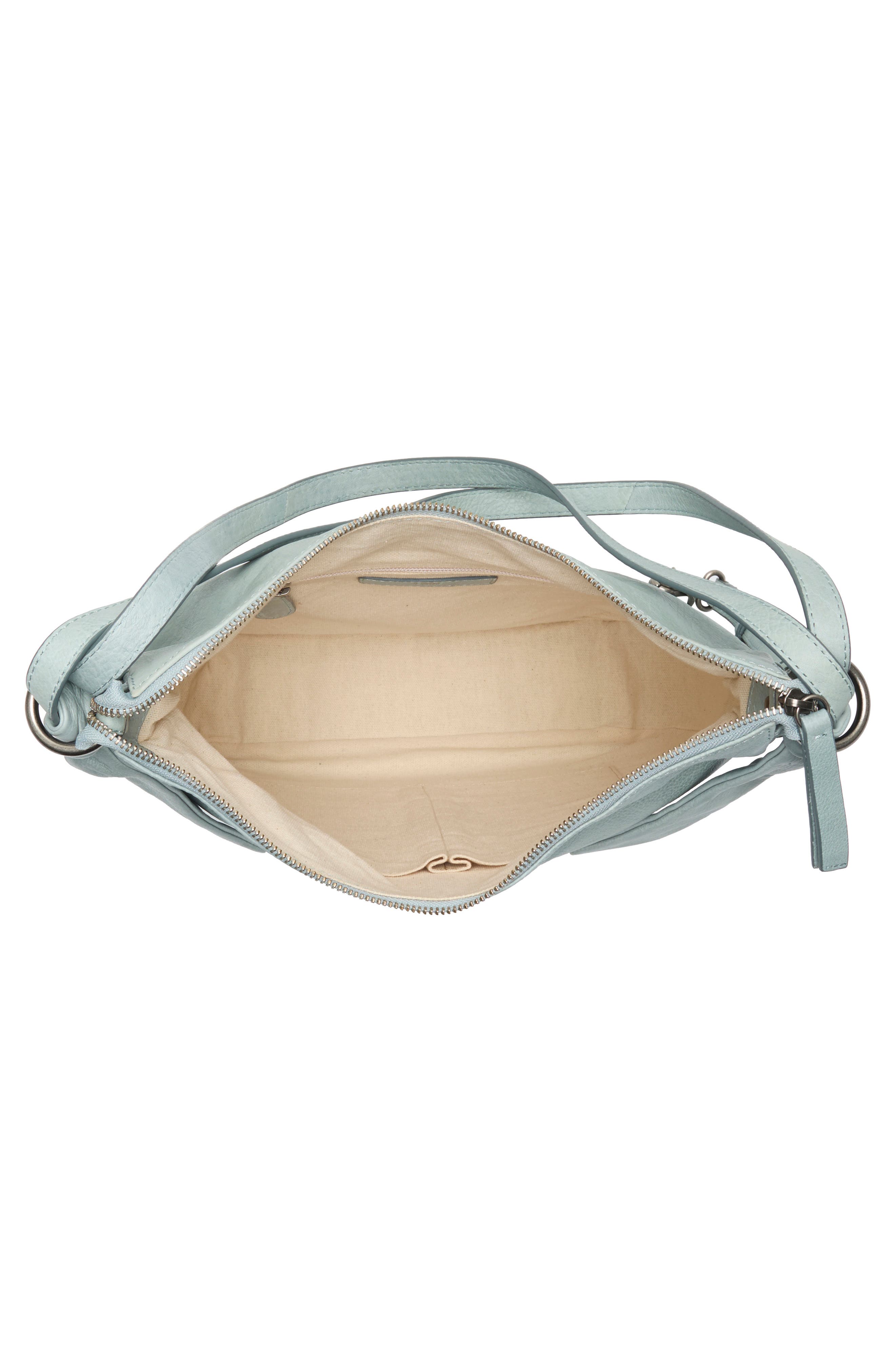 Nora Leather Backpack Hobo, Alternate, color, LT. SKY