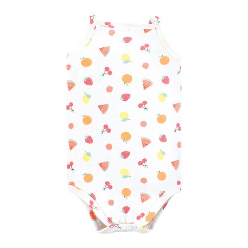 Hudson Baby Soft Cotton Sleeveless Bodysuit In Pink