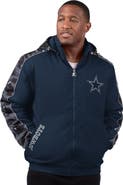 STARTER Men's Starter  Navy Dallas Cowboys Thursday Night Gridiron Full-Zip Jacket