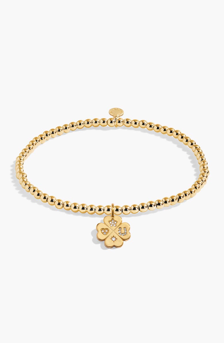 A Littles & Co A Little 'Lucky Charm' Bracelet In Gold-Tone Plating, Main, color, Metallic Gold