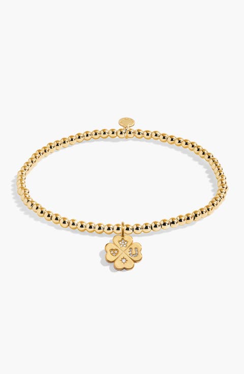 A Little 'Lucky Charm' Bracelet In Gold-Tone Plating