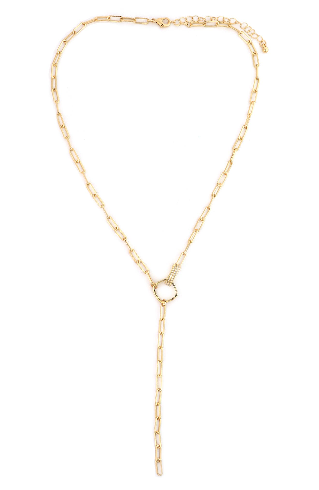 Panacea Square Accent Link Y-Necklace