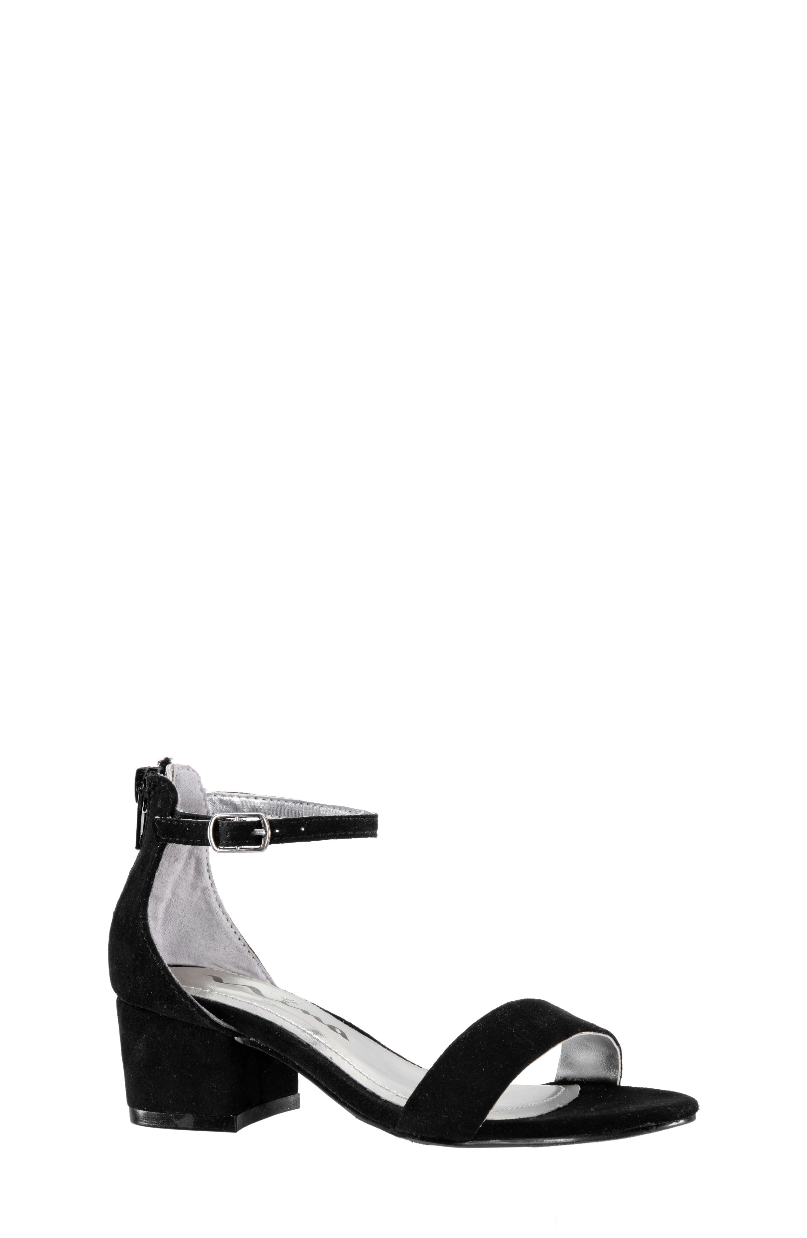 Hidi Sandal, Main, color, BLACK MICROSUEDE