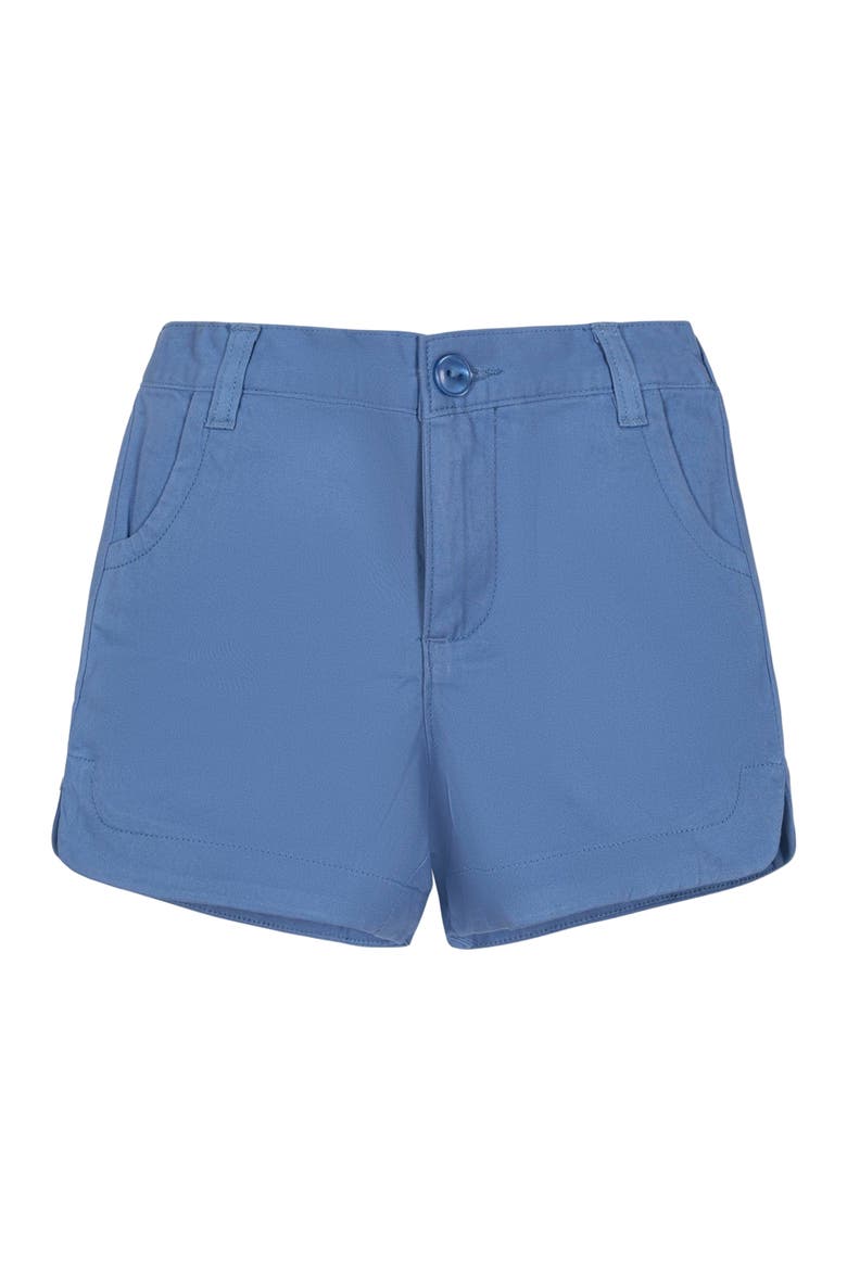Girls' Organic Stretch Chino Short, Kids, Alternate, color, Coastal Blue