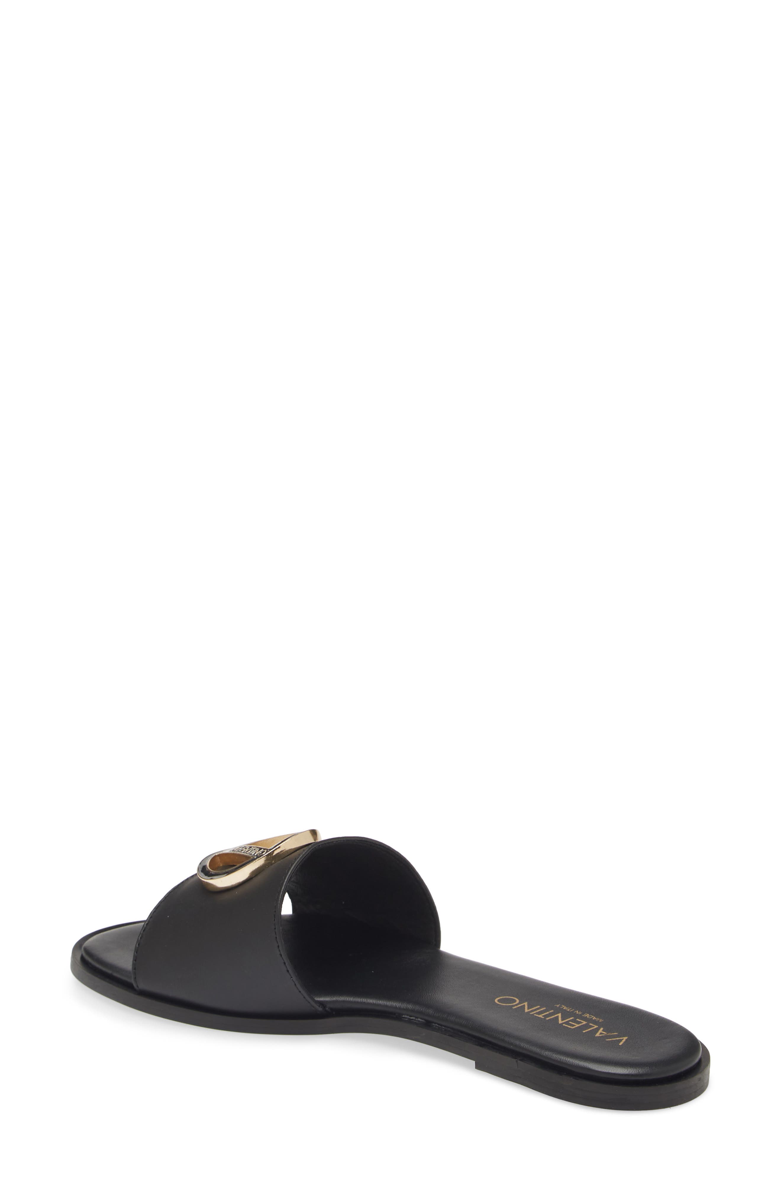 VALENTINO BY MARIO VALENTINO Bugola Slide Sandal, Alternate, color, Black