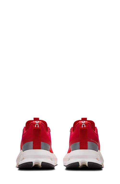 On Kids' Cloudnova Youth Sneaker In Red