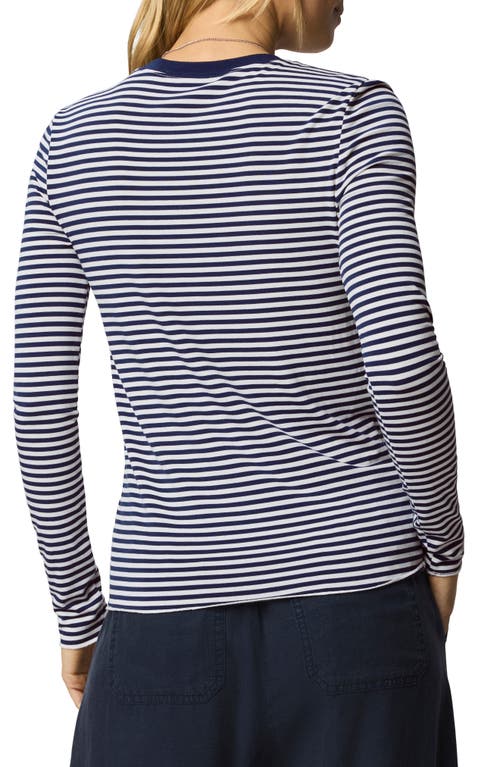 Splendid Striped Long Sleeve Tee In Multi