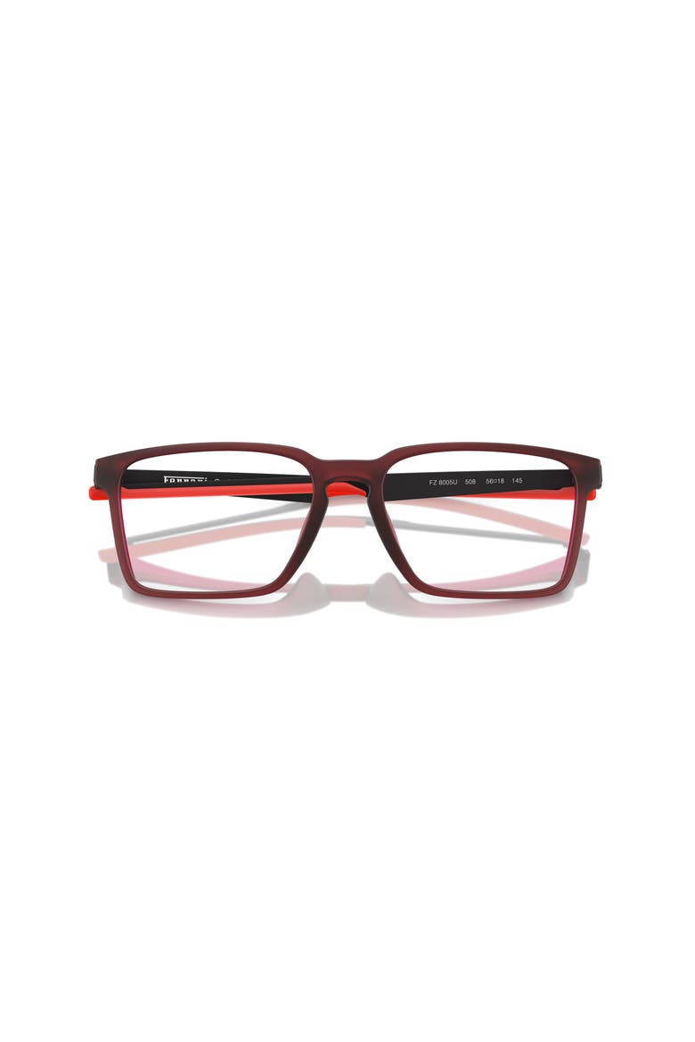 56mm Rectangle optical glasses, Alternate, color, Red