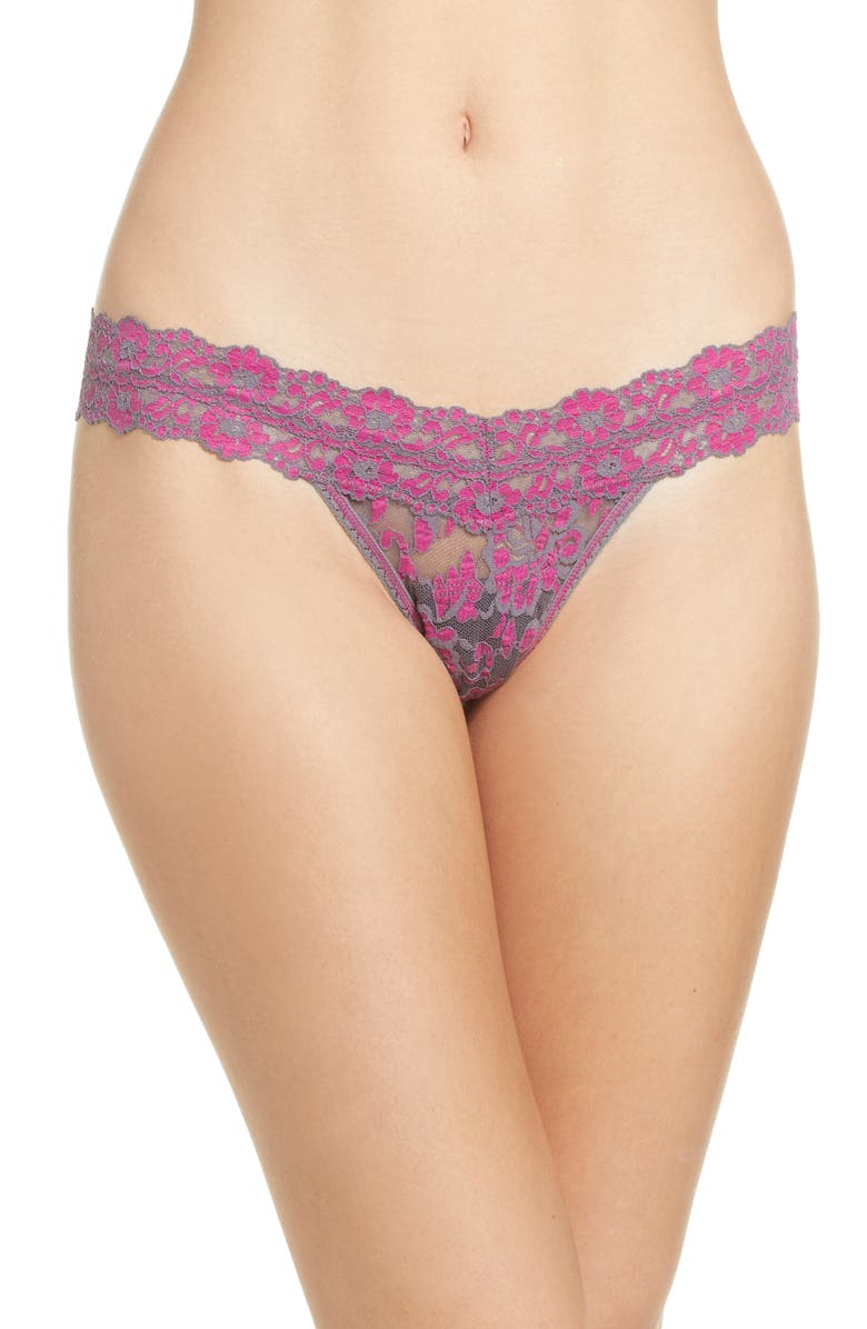 Hanky Panky Low Rise Cross Dye Thong, Main, color,