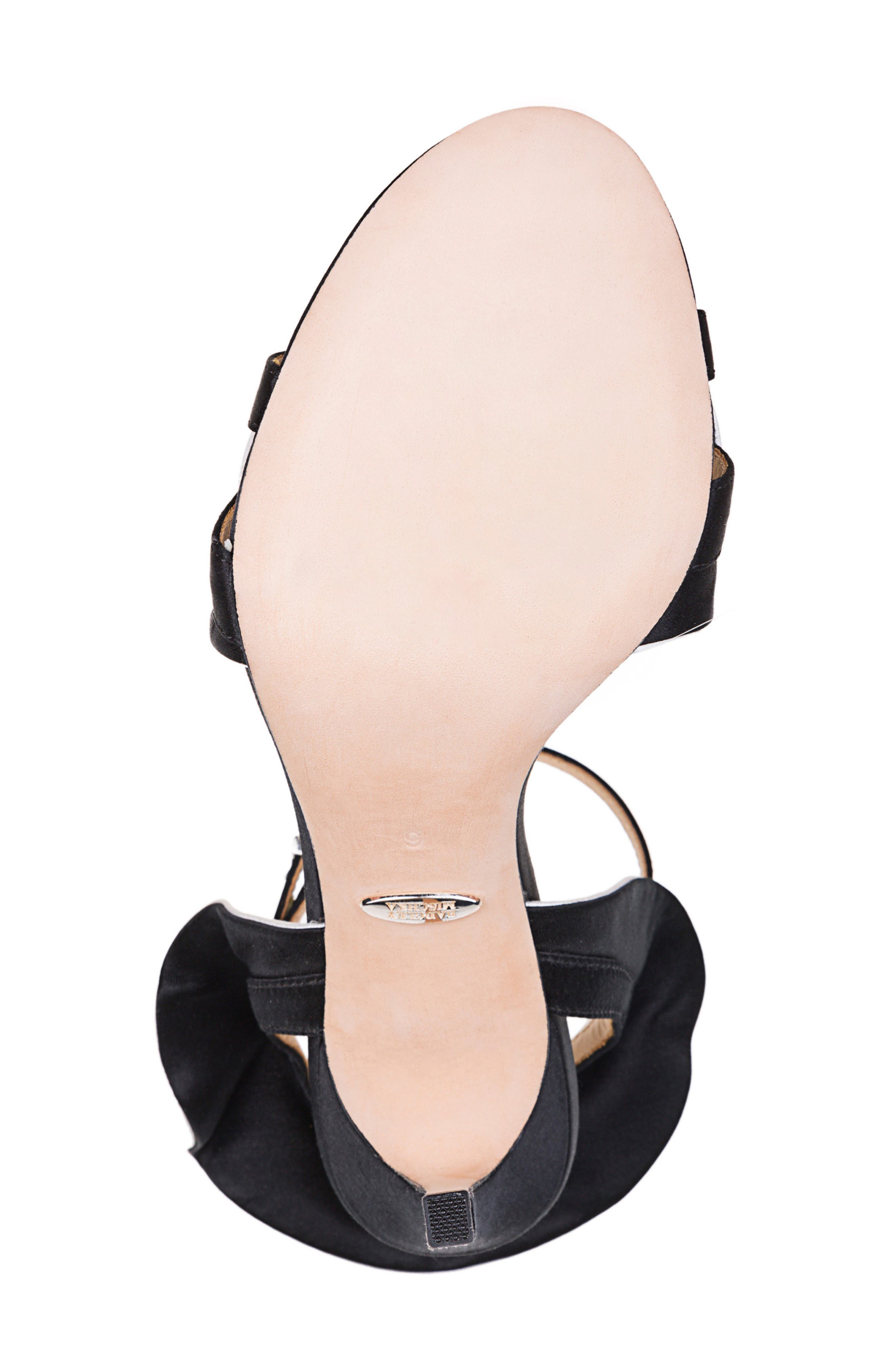 Badgley Mischka Collection Badgley Mischka Ella Two-Tone Satin Sandal, Alternate, color, 