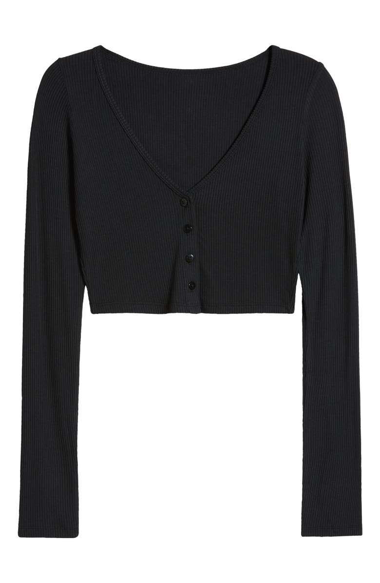 Alo Whisper Modal Blend Crop Cardigan, Alternate, color,