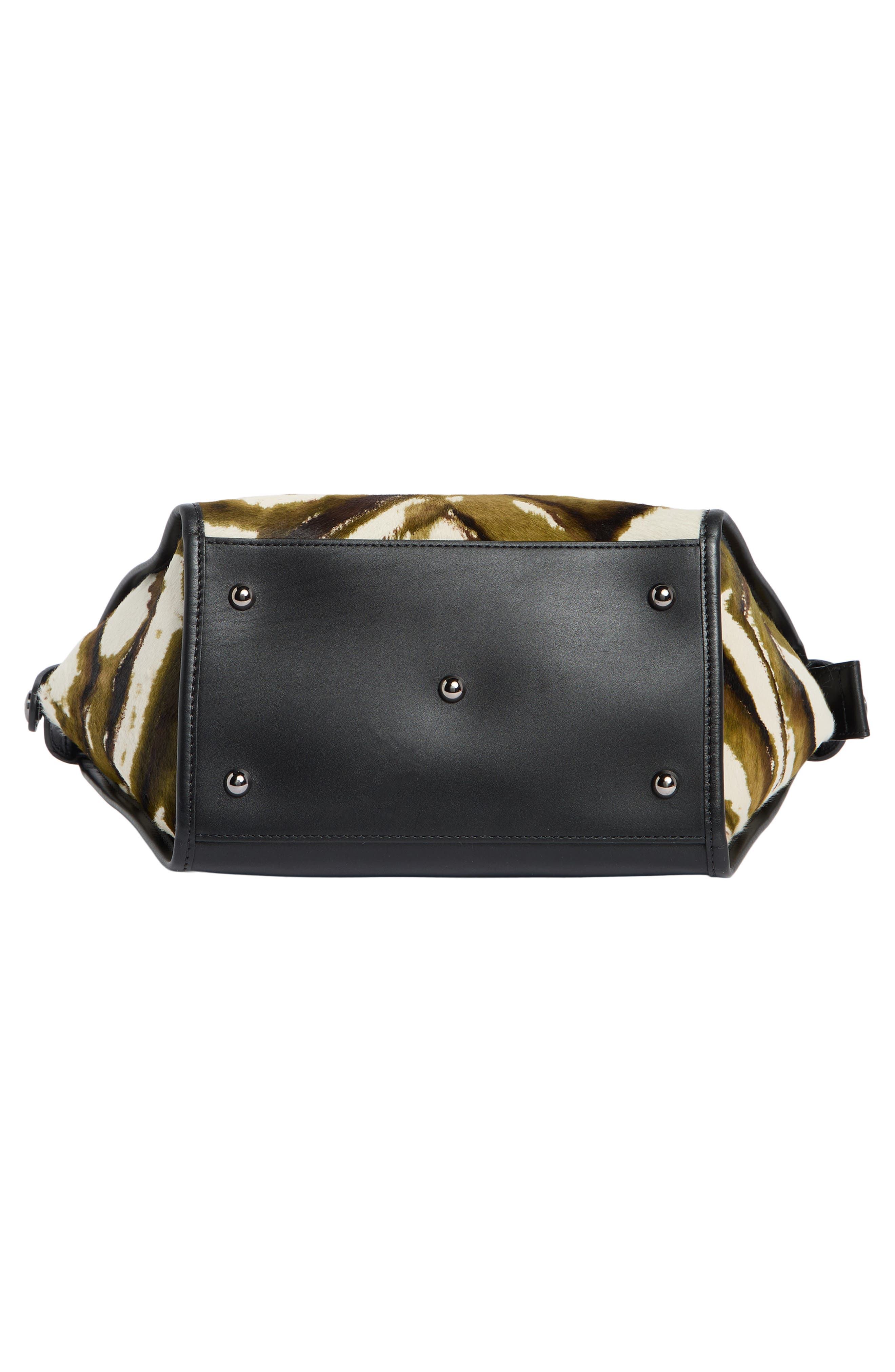 Longchamp Le Pliage Genuine Calf Hair Small Handbag, Alternate, color, Khaki