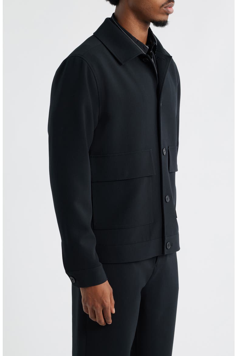 Twill Jacket, Alternate, color, BLACK CAVIAR