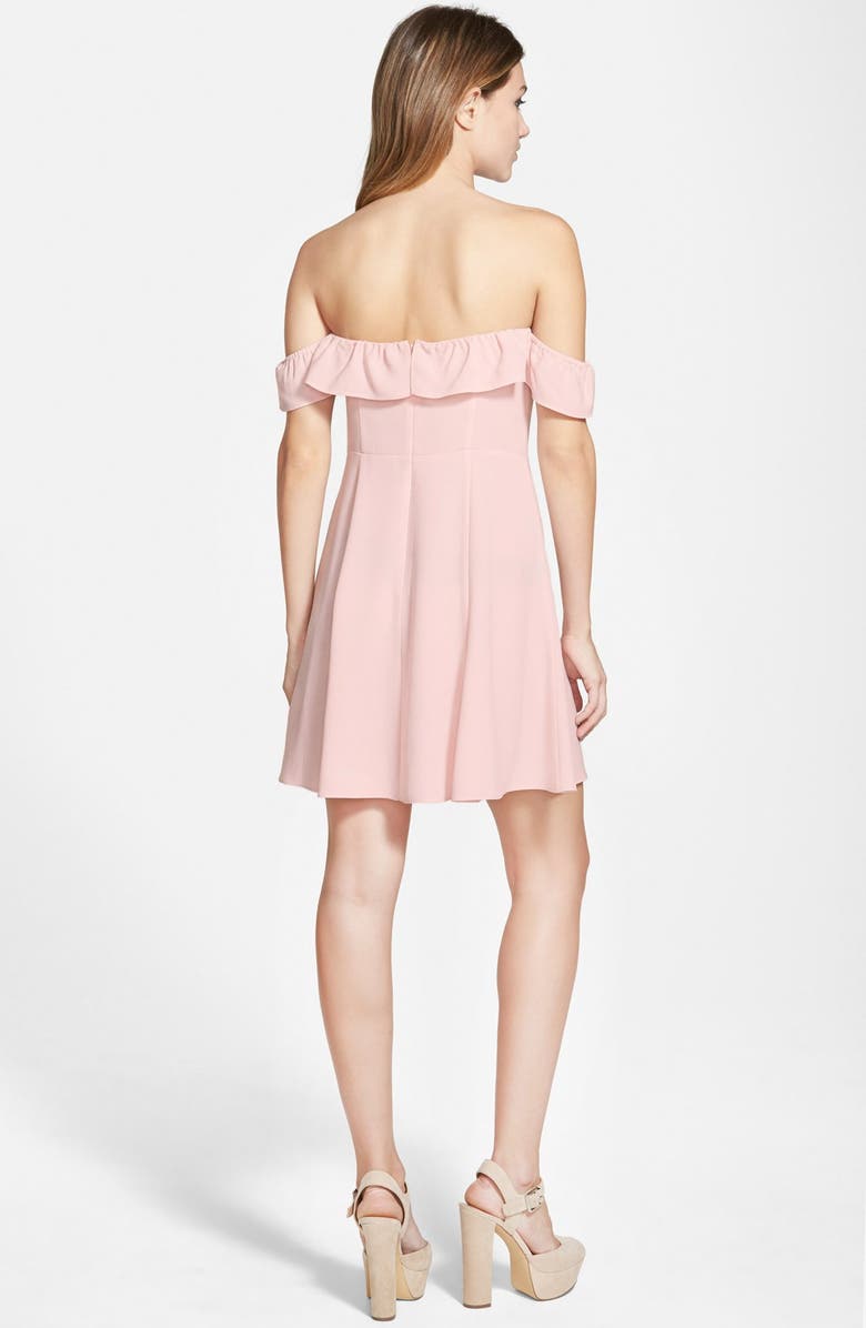 Leith Off the Shoulder Swing Dress, Alternate, color,