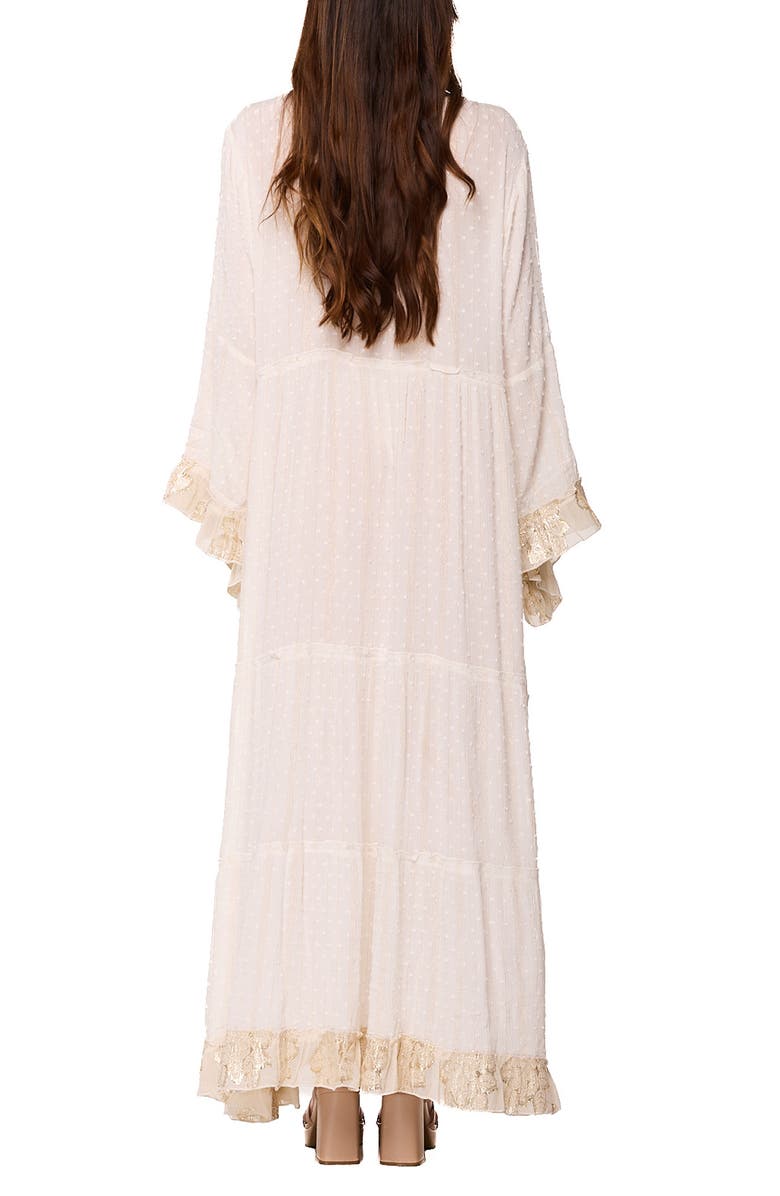 RANEES Longline Cover-Up Duster, Alternate, color, Beige