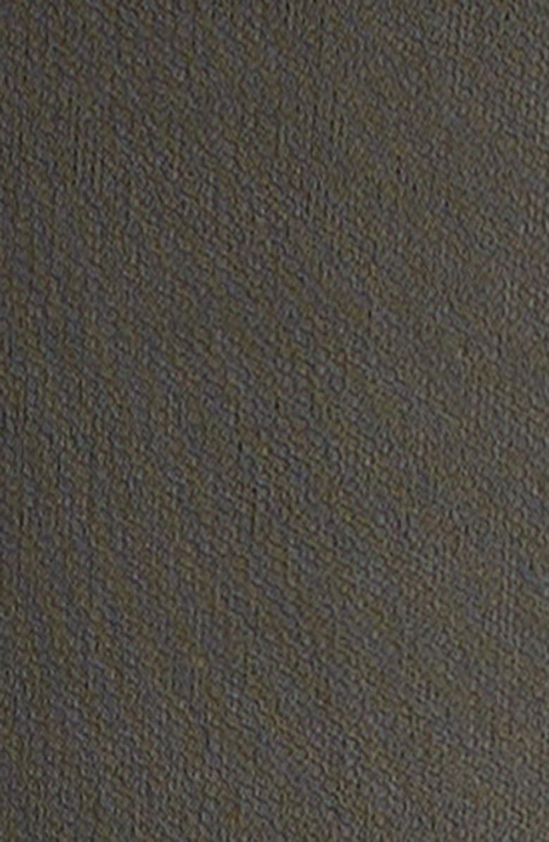 Erdem Long Sleeve Draped Midi Dress, Alternate, color, Military Green