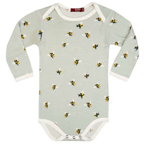 Milkbarn Long Sleeve One Piece In Green