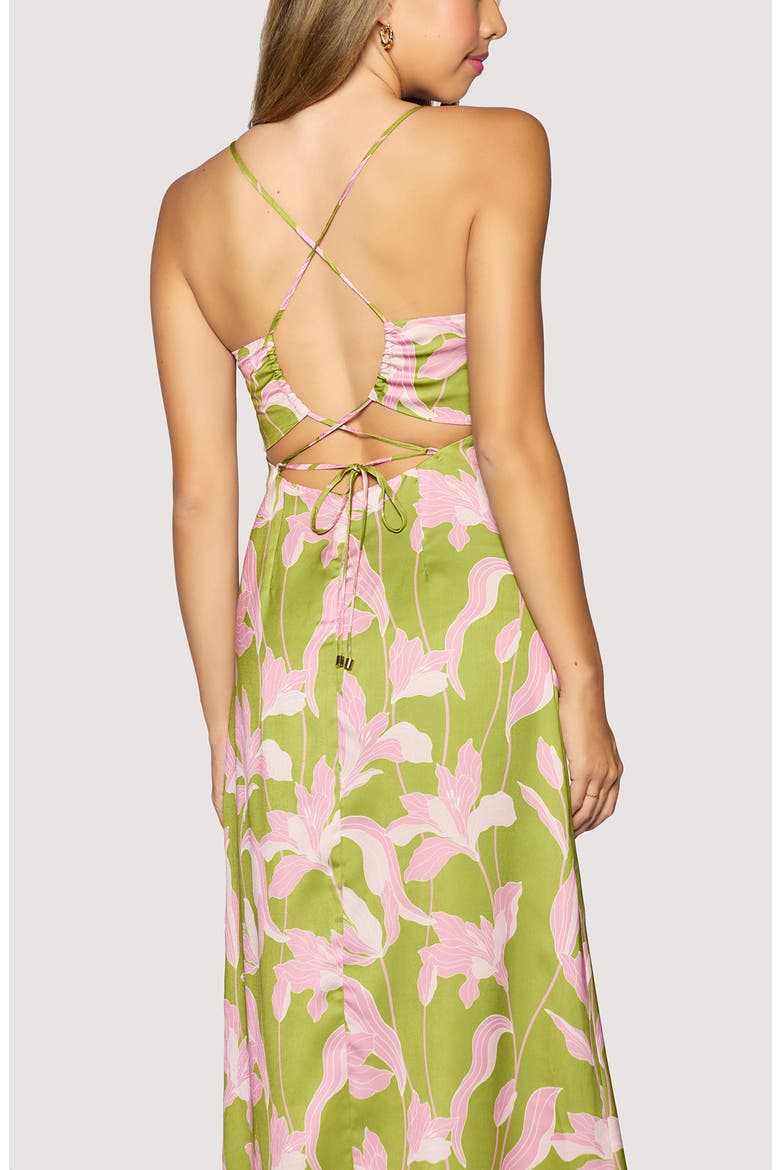 Floral Alcazar Midi Sundress, Alternate, color, GREEN-FLORAL