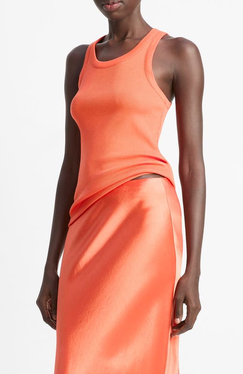 Vince Ribbed Scoop Neck Tank