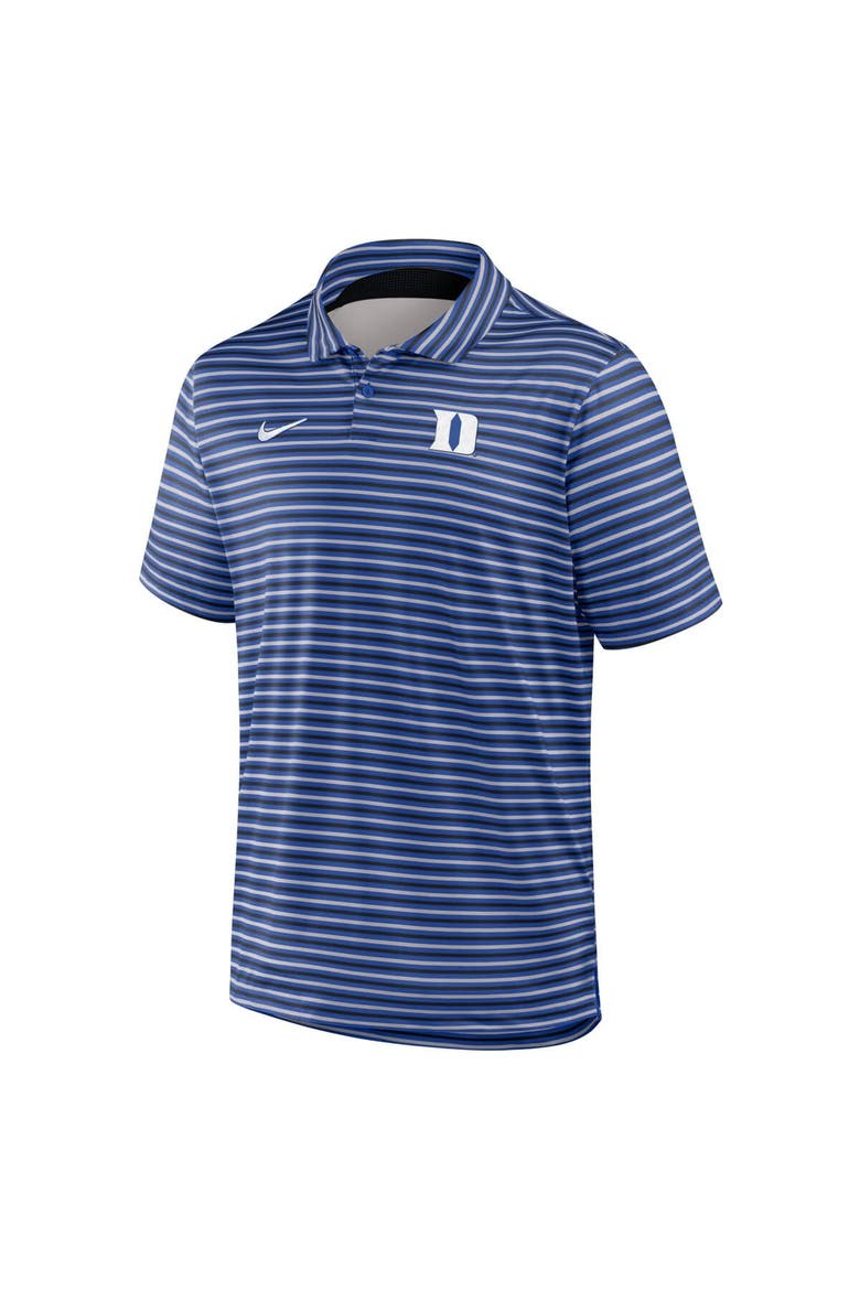 Men's Nike Royal Duke Blue Devils 2025 Coaches Premium Tour Stripe Dri-FIT Polo, Alternate, color, Royal