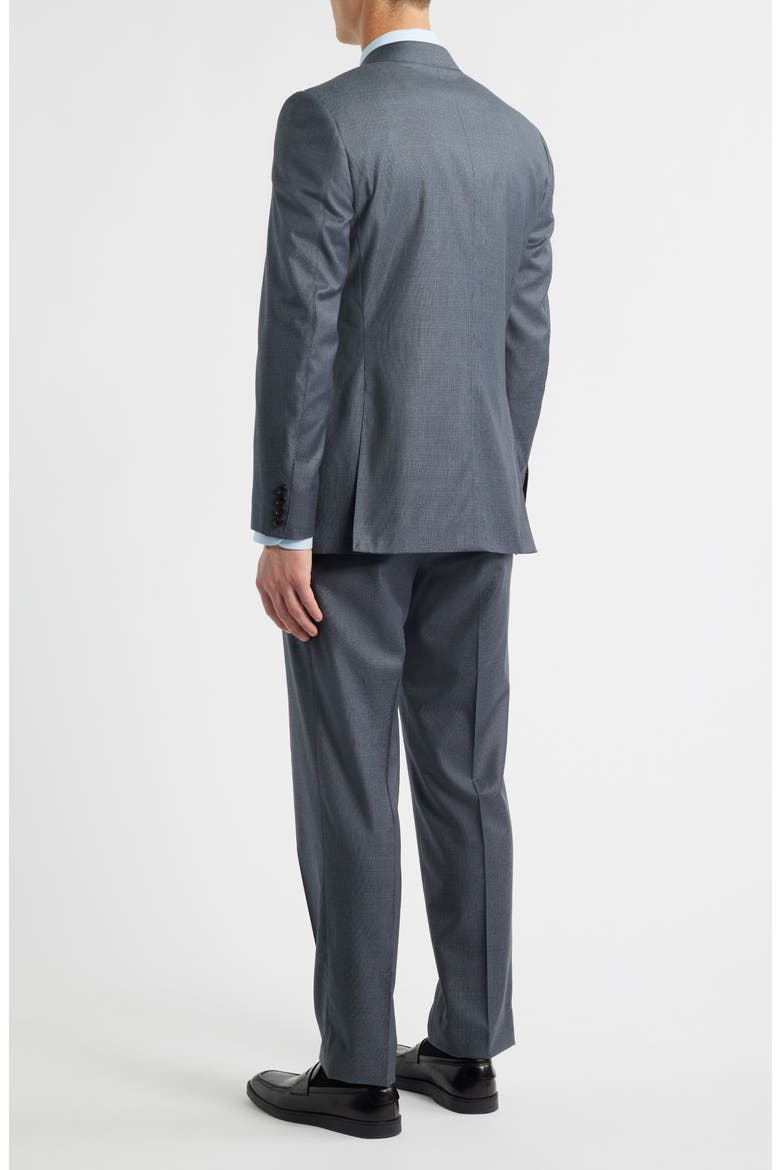 Siena Regular Fit Light Blue Glen Check Super 150s Wool Suit, Alternate, color, BLUE