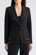 Elie Tahari The Margaret Bar Trimmed Suit Jacket
