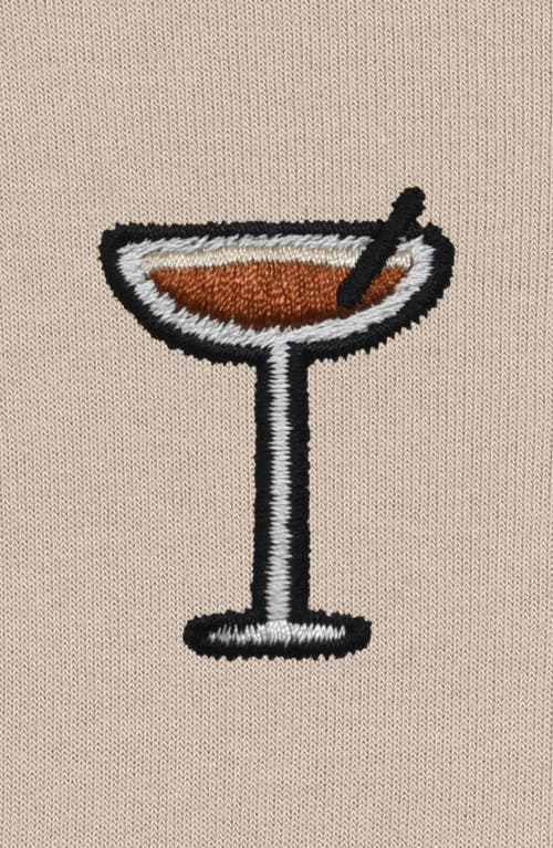 Dalix Espresso Martini Cropped Hoodie In Heather Dust