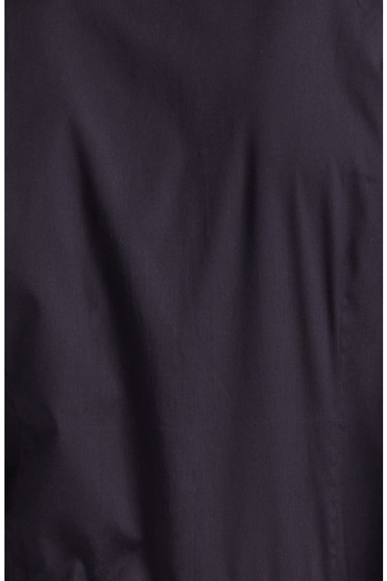 Slim Fit Cotton Poplin Button-Up Shirt, Alternate, color, BLACK