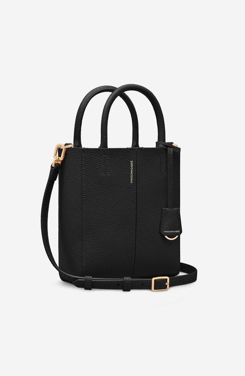 Maison De Sabre Maison De Sabré Mini Leather Soft Tote In Rouge Noir