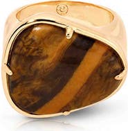 Ettika Solstice Tiger's Eye Ring