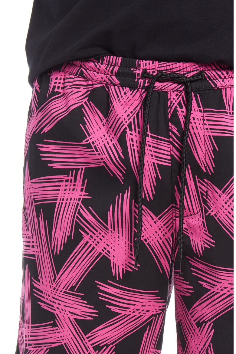 Open Edit Print Drawstring Shorts (Men) | Nordstrom